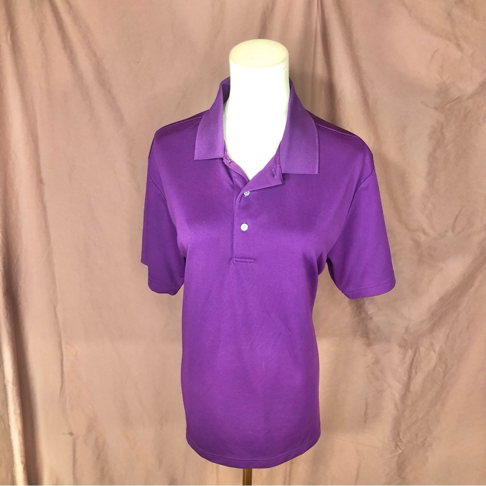 PGA Tour Lady’s Bright Purple Short-Sleeve Polo